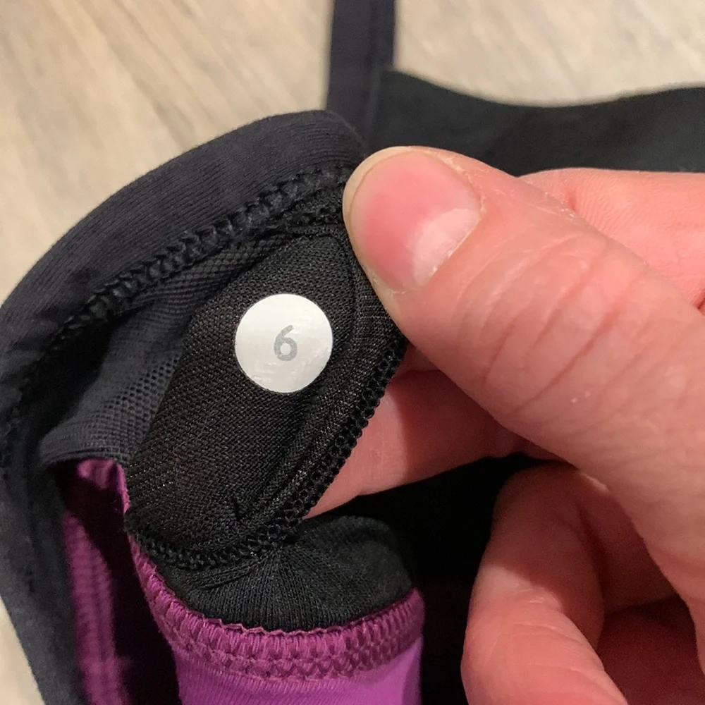 lululemon athletica Olive Green and Magenta Sports Bra